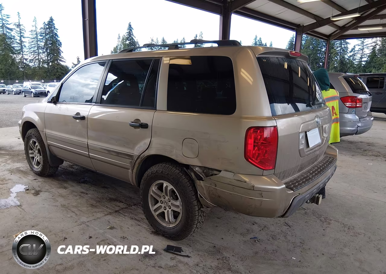2005 Honda Pilot Ex-L VIN:2HKYF18735H504836 - 3