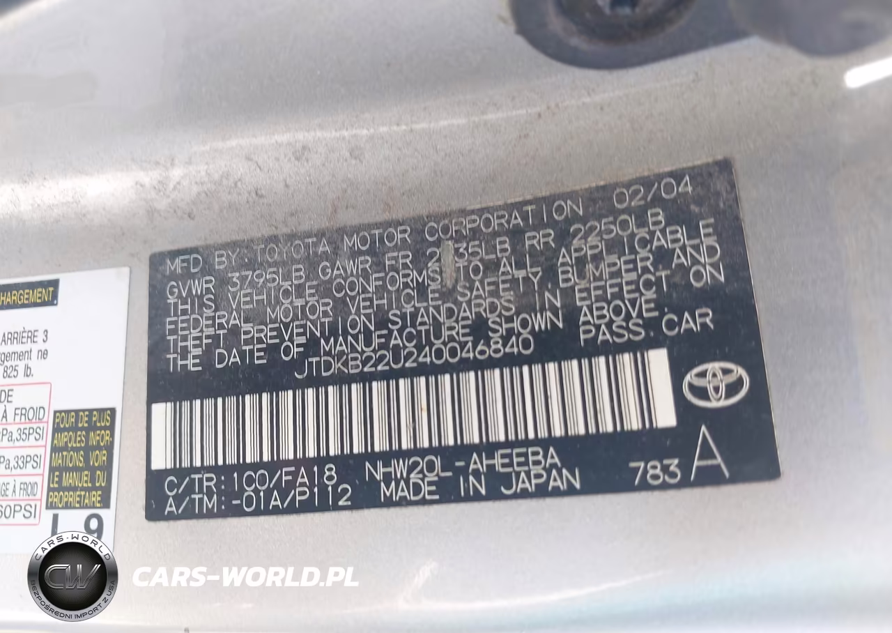 2004 Toyota Prius VIN:JTDKB22U240046840 - 9