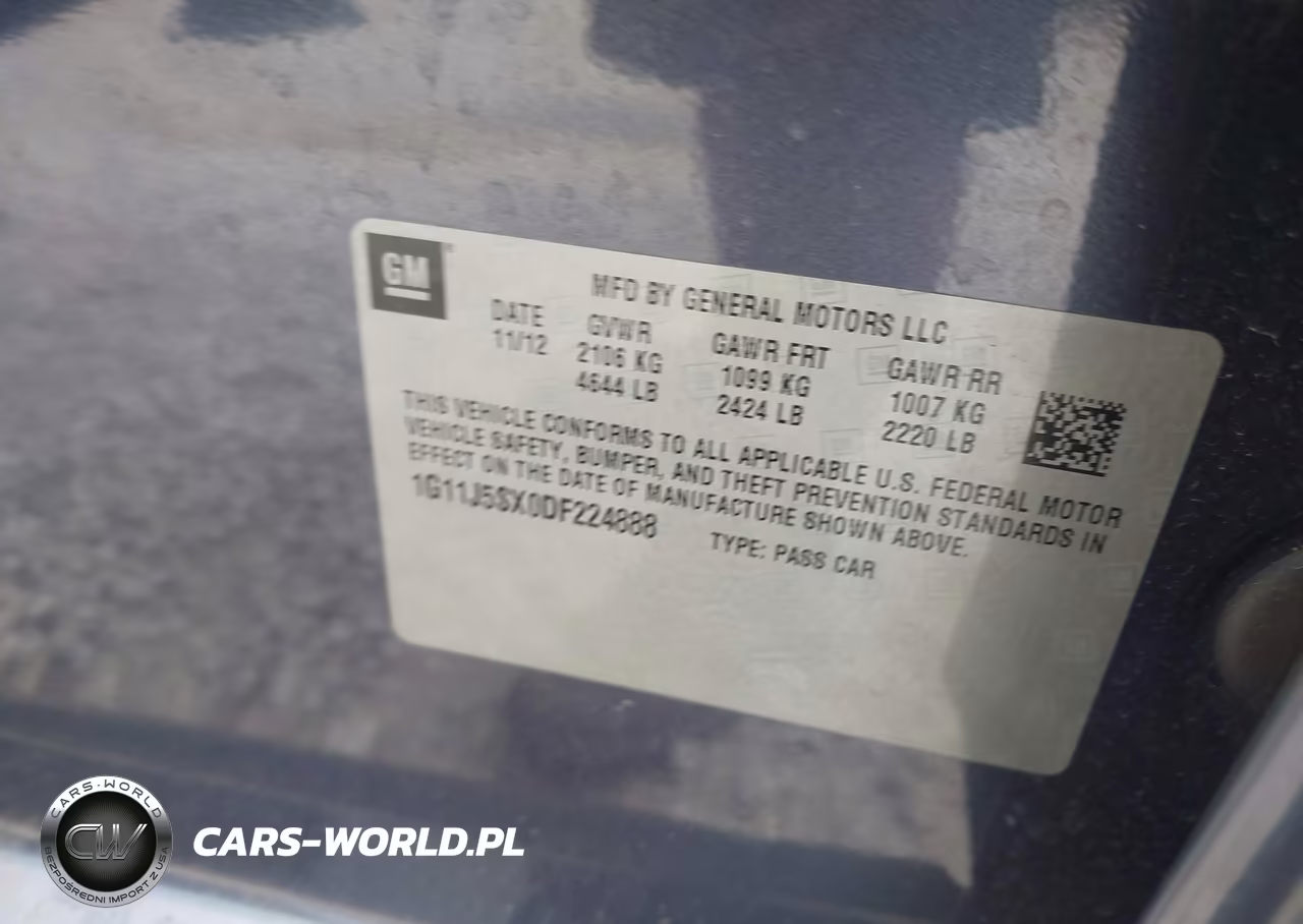 2013 Chevrolet Malibu 2Lz VIN:1G11J5SX0DF224888 - 9