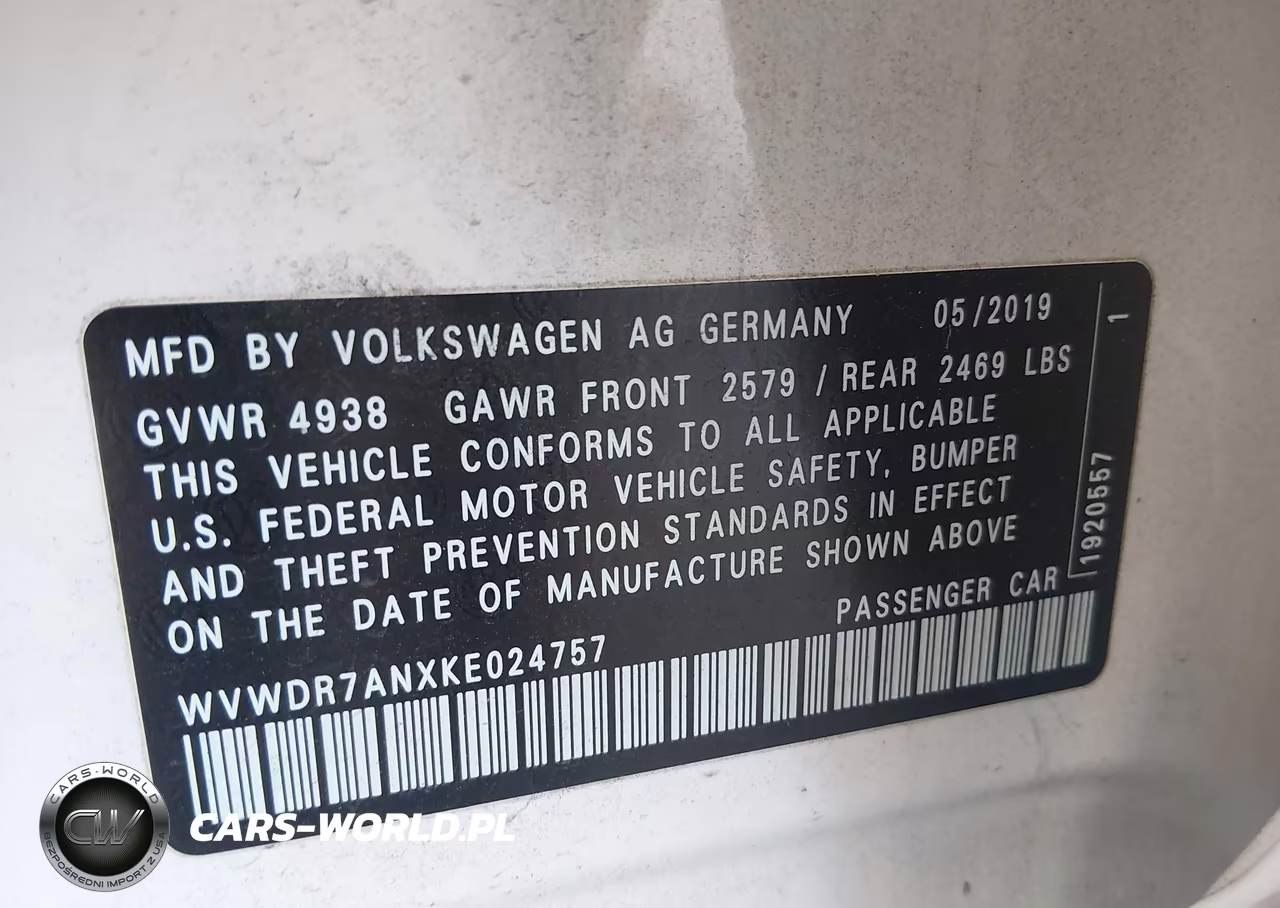 2019 Volkswagen Arteon 2.0T Sel VIN:WVWDR7ANXKE024757 - 9