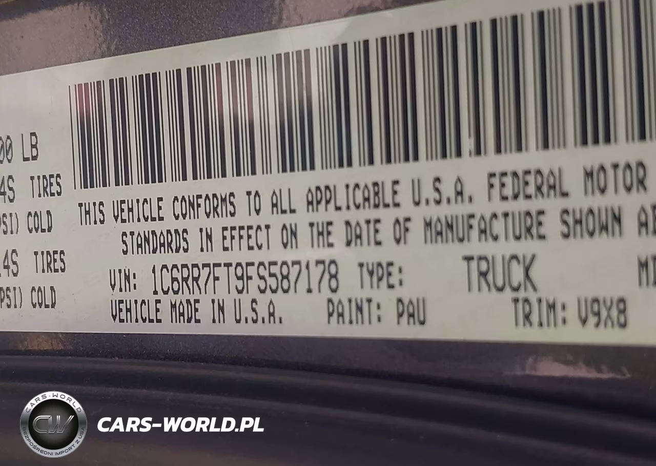 2015 Ram 1500 Express VIN:1C6RR7FT9FS587178 - 9