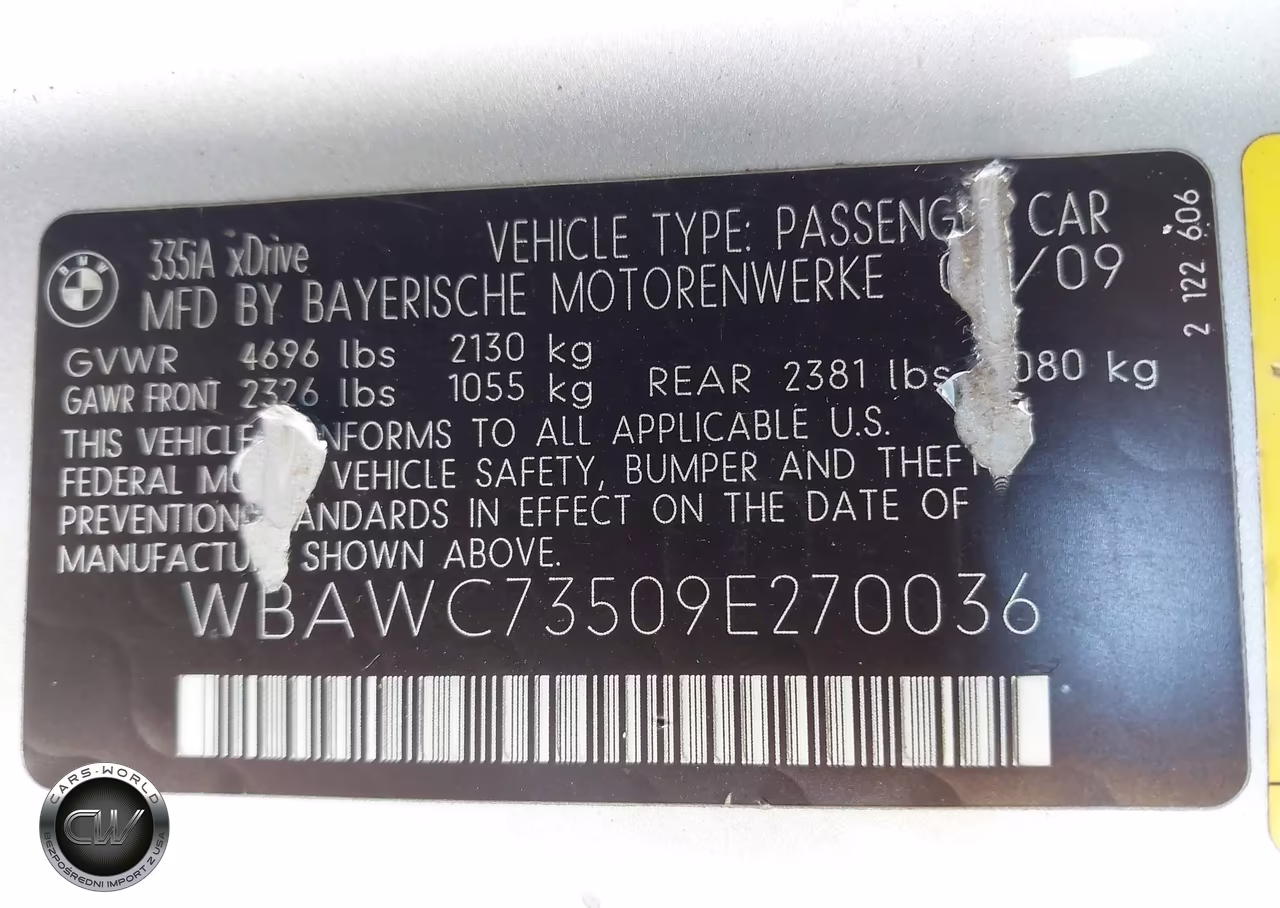 2009 BMW 335I xDrive VIN:WBAWC73509E270036 - 9