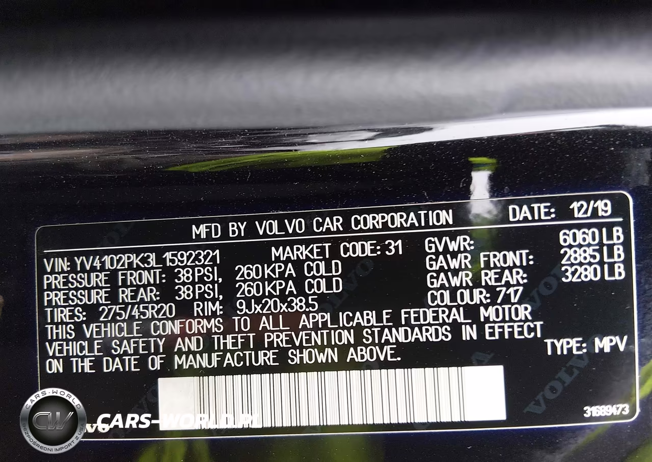 2020 Volvo Xc90 T5 Momentum 7 Passenger VIN:YV4102PK3L1592321 - 9