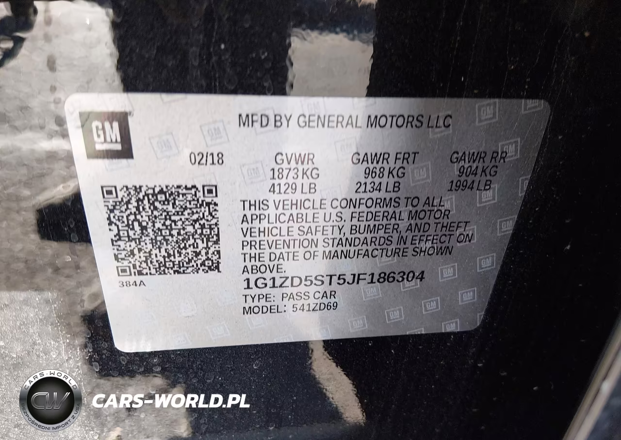 2018 Chevrolet Malibu Lt VIN:1G1ZD5ST5JF186304 - 9