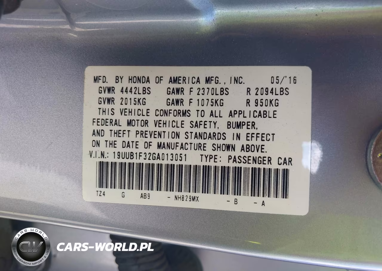 2016 Acura Tlx VIN:19UUB1F32GA013051 - 9