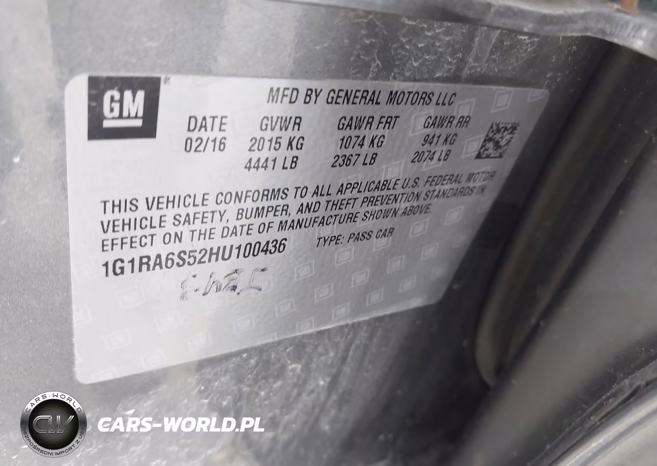 2017 Chevrolet Volt Lt VIN:1G1RA6S52HU100436 - 9