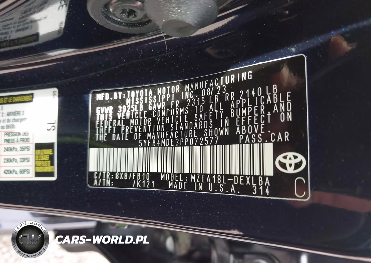2023 Toyota Corolla Le VIN:5YFB4MDE3PP072577 - 9
