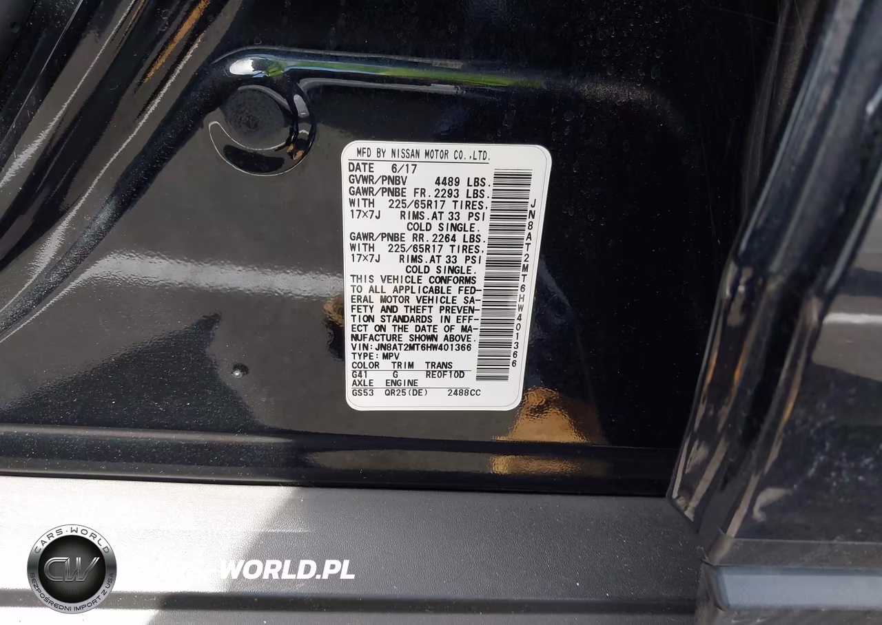 2017 Nissan Rogue S VIN:JN8AT2MT6HW401366 - 9