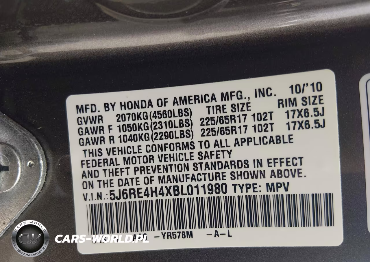 2011 Honda Cr-V Se VIN:5J6RE4H4XBL011980 - 9