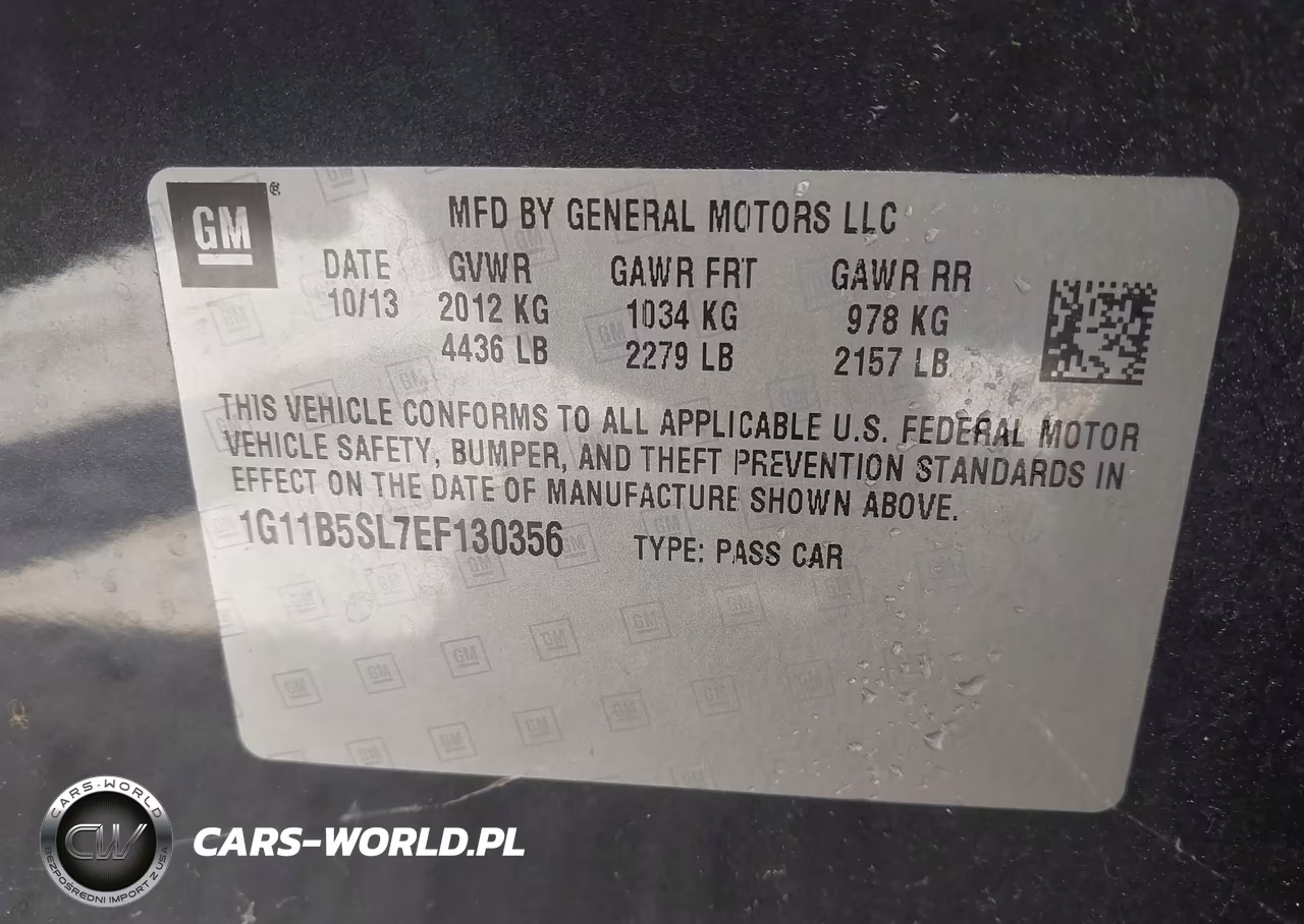 2014 Chevrolet Malibu 1Ls VIN:1G11B5SL7EF130356 - 9
