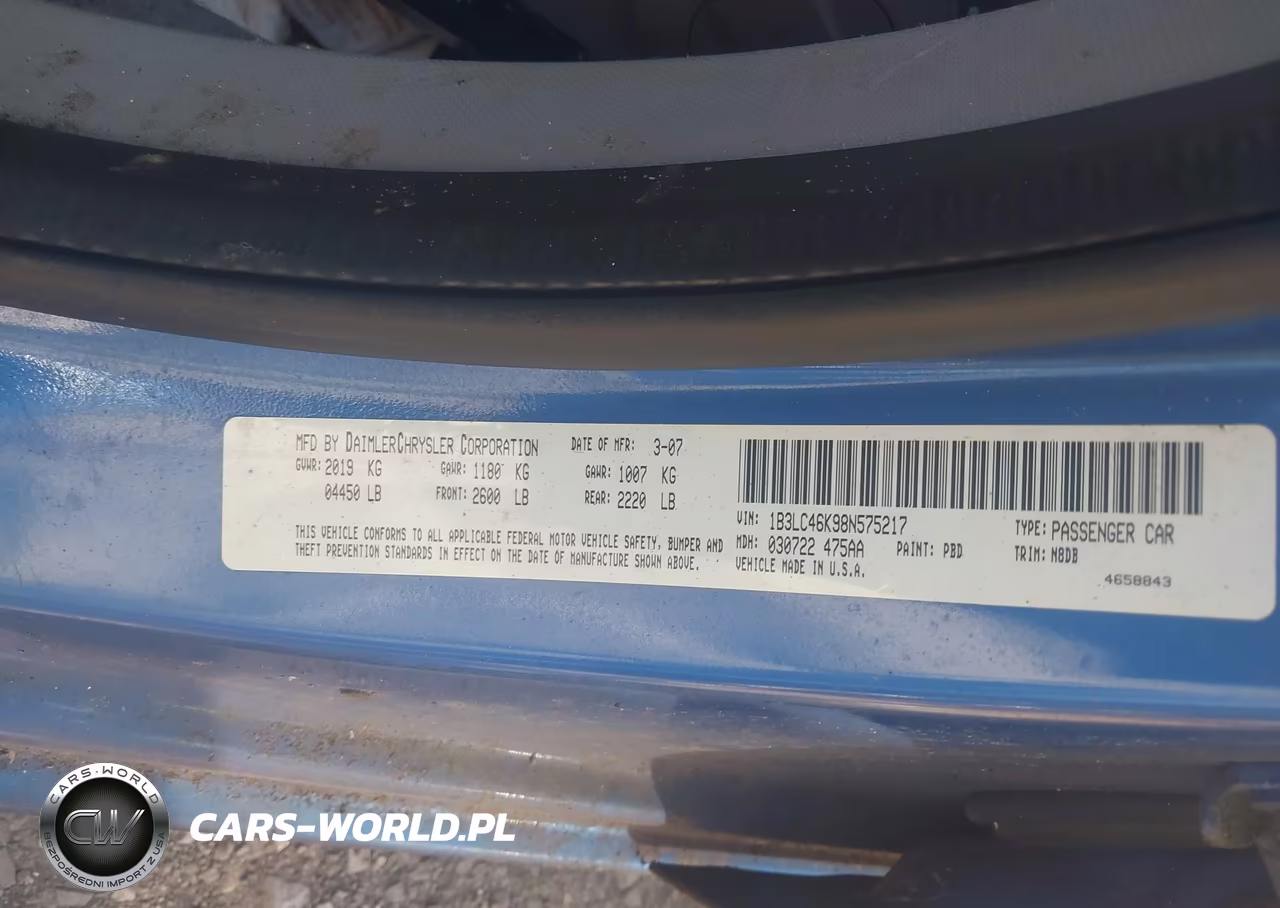 2008 Dodge Avenger Se VIN:1B3LC46K98N575217 - 9