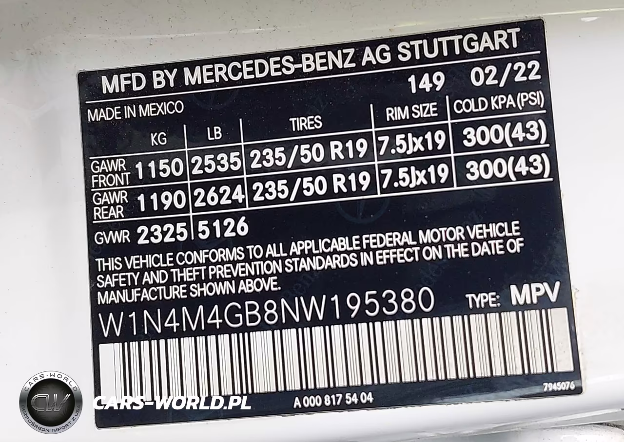 2022 Mercedes-Benz Glb 250 VIN:W1N4M4GB8NW195380 - 9