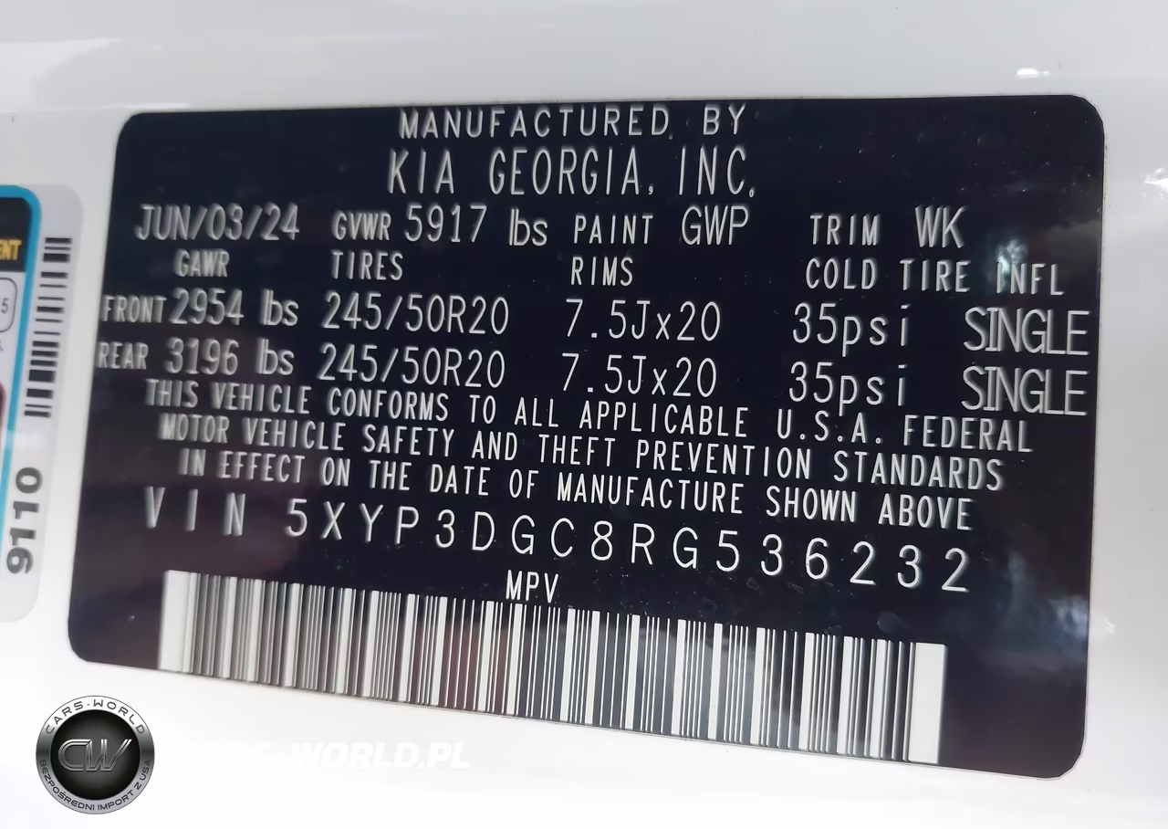 2024 Kia Telluride Ex X-Line VIN:5XYP3DGC8RG536232 - 9