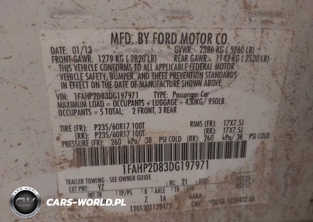 2013 Ford Taurus Se VIN:1FAHP2D83DG197971 - 9