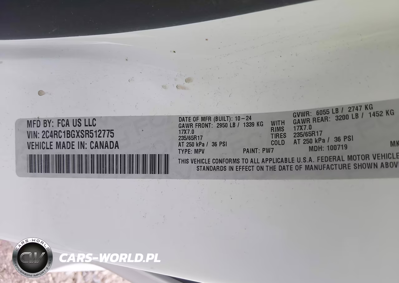 2025 Chrysler Pacifica Select VIN:2C4RC1BGXSR512775 - 9