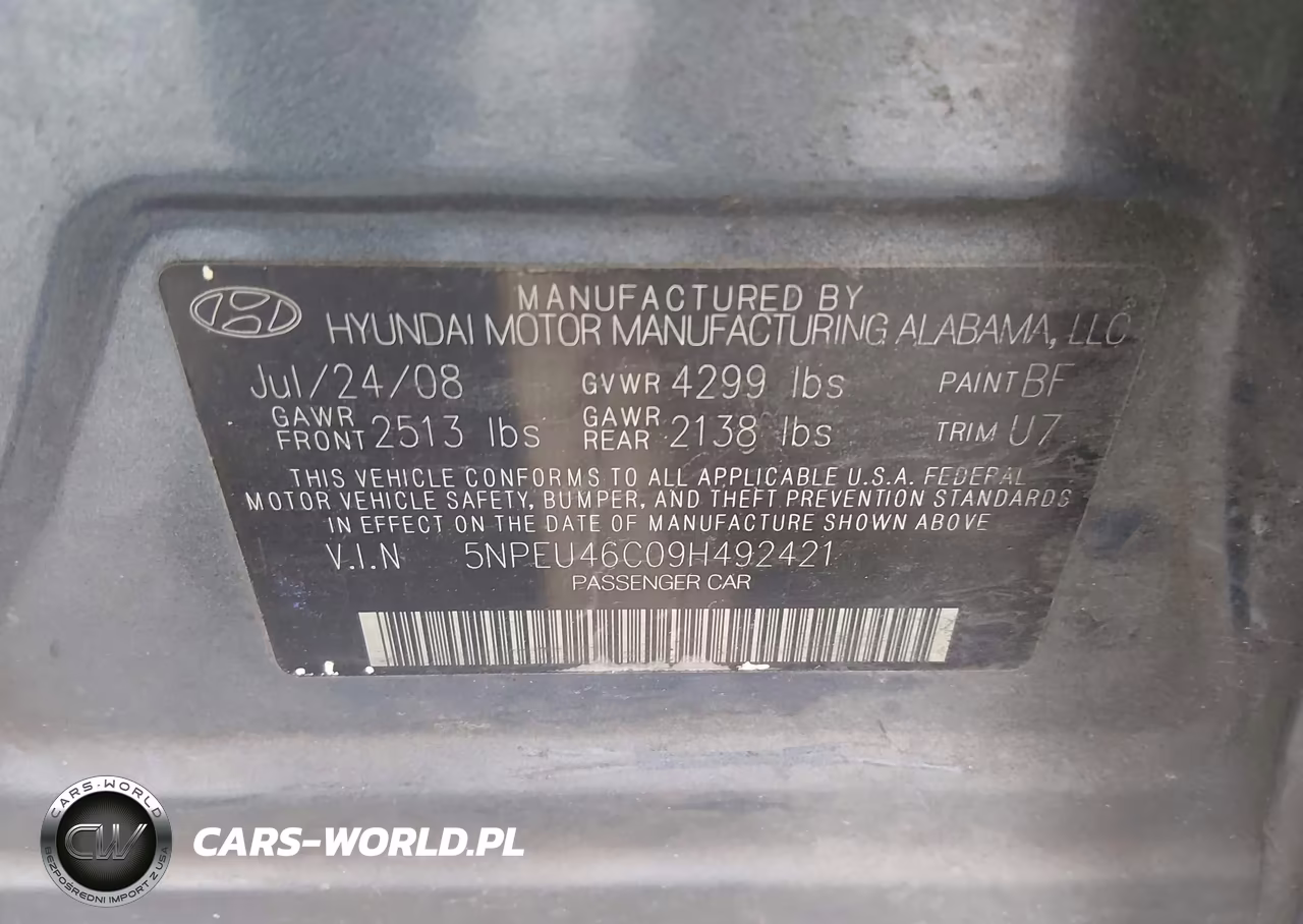 2009 Hyundai Sonata Limited VIN:5NPEU46C09H492421 - 9