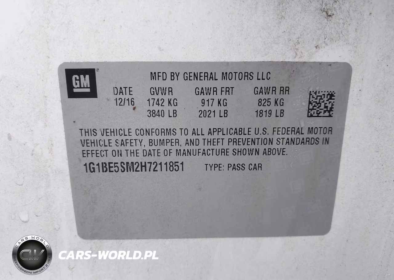 2017 Chevrolet Cruze Lt Auto VIN:1G1BE5SM2H7211851 - 9