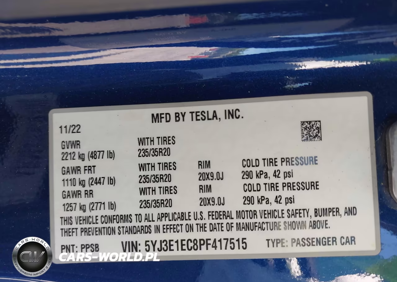 2023 Tesla Model 3 Performance Dual Motor All-Wheel Drive VIN:5YJ3E1EC8PF417515 - 9