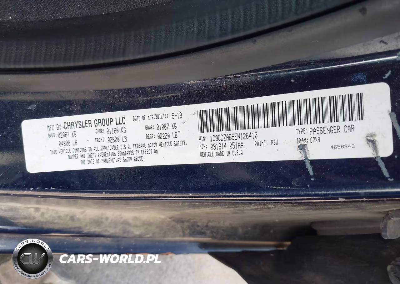 2014 DODGE AVENGER SE VIN:1C3CDZAB5EN126410 - 9