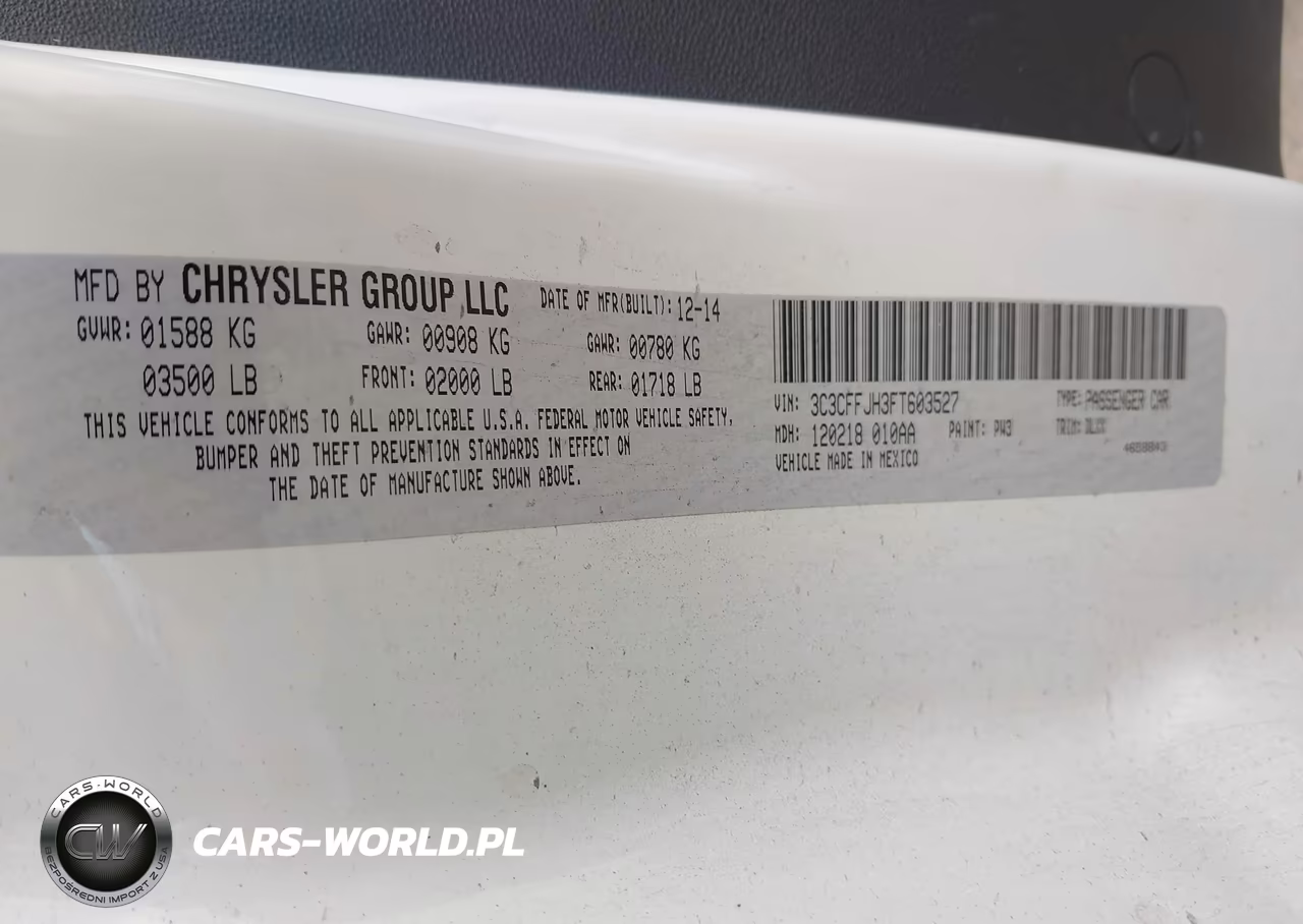 2015 Fiat 500C Abarth VIN:3C3CFFJH3FT603527 - 9