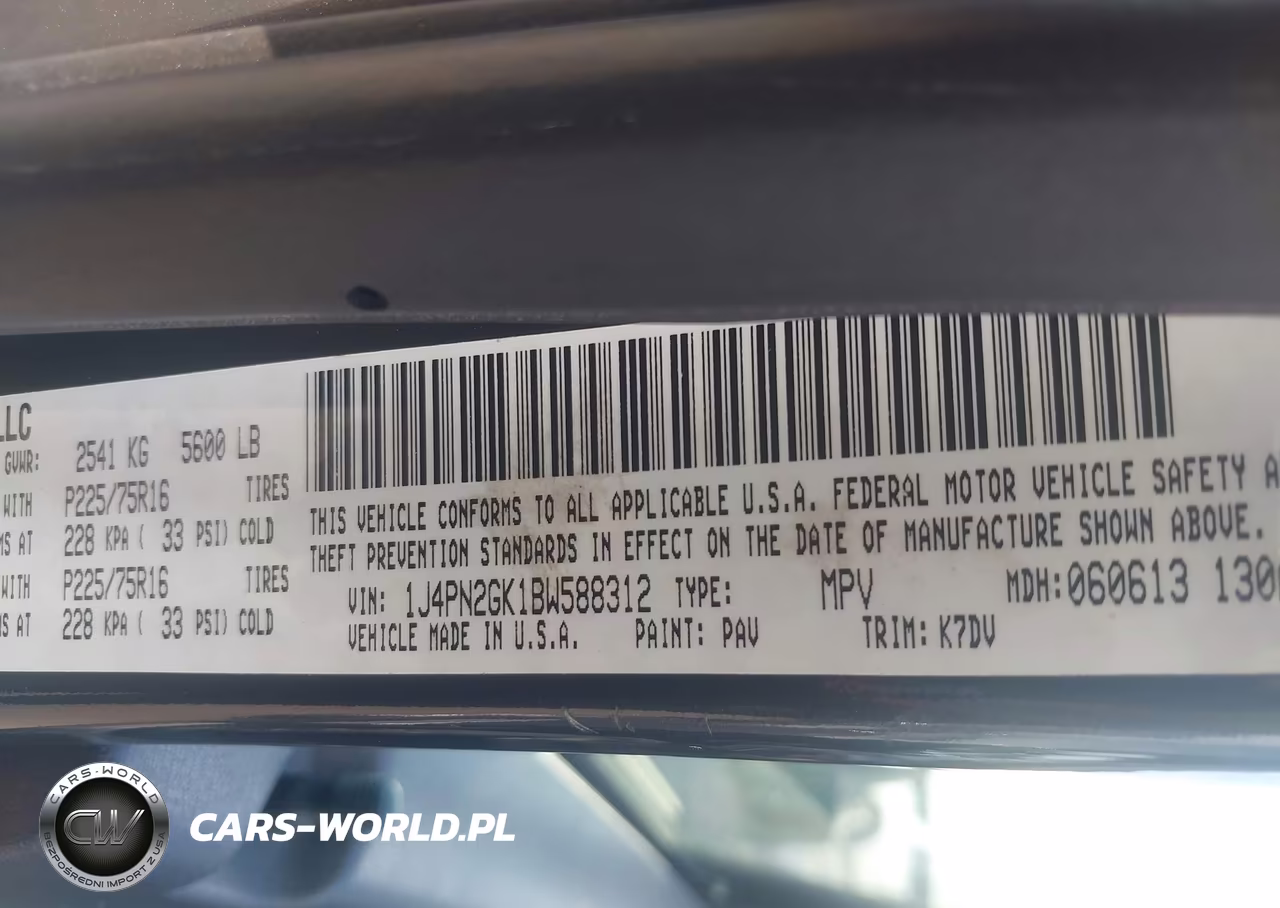 2011 Jeep Liberty Sport VIN:1J4PN2GK1BW588312 - 9