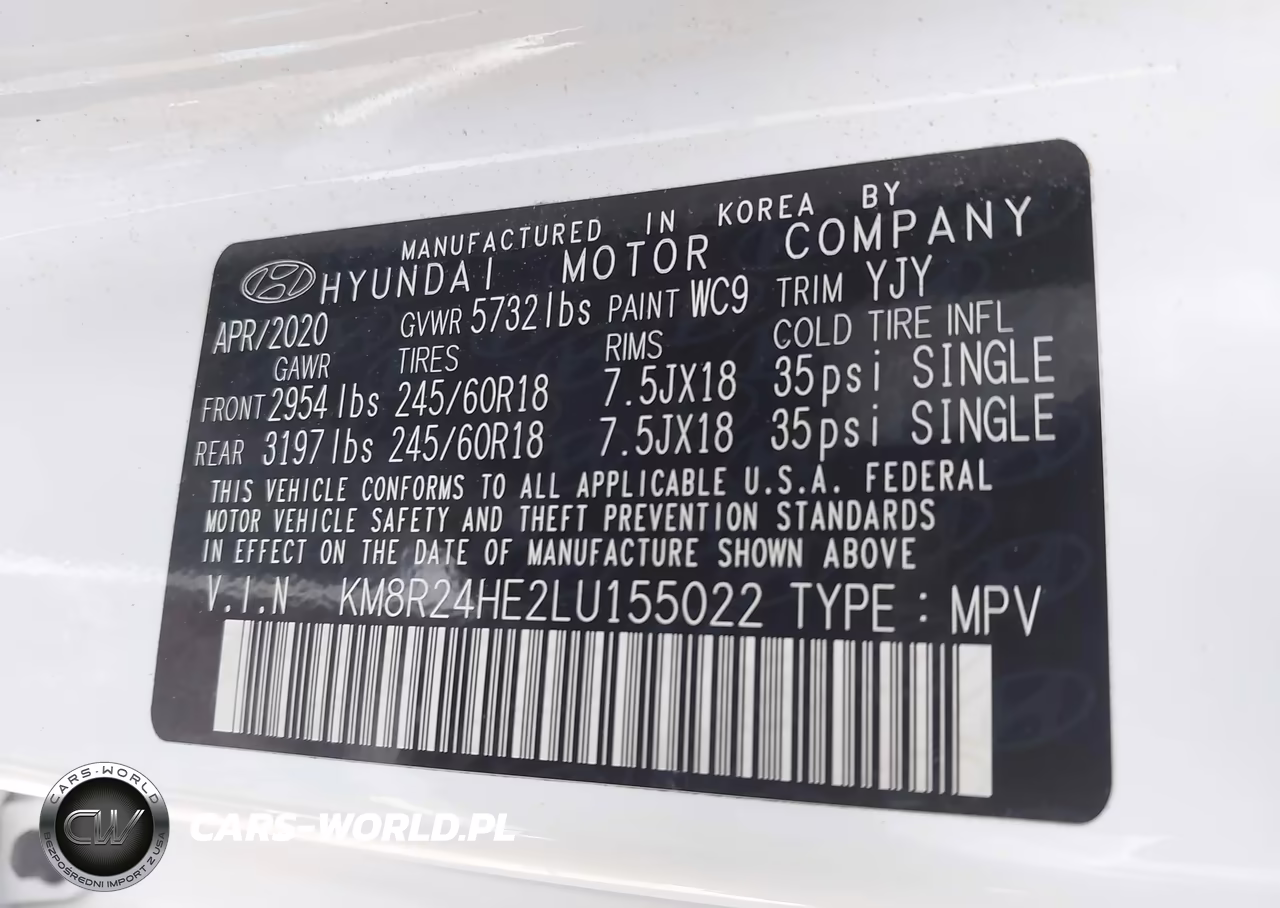 2020 Hyundai Palisade Sel VIN:KM8R24HE2LU155022 - 9