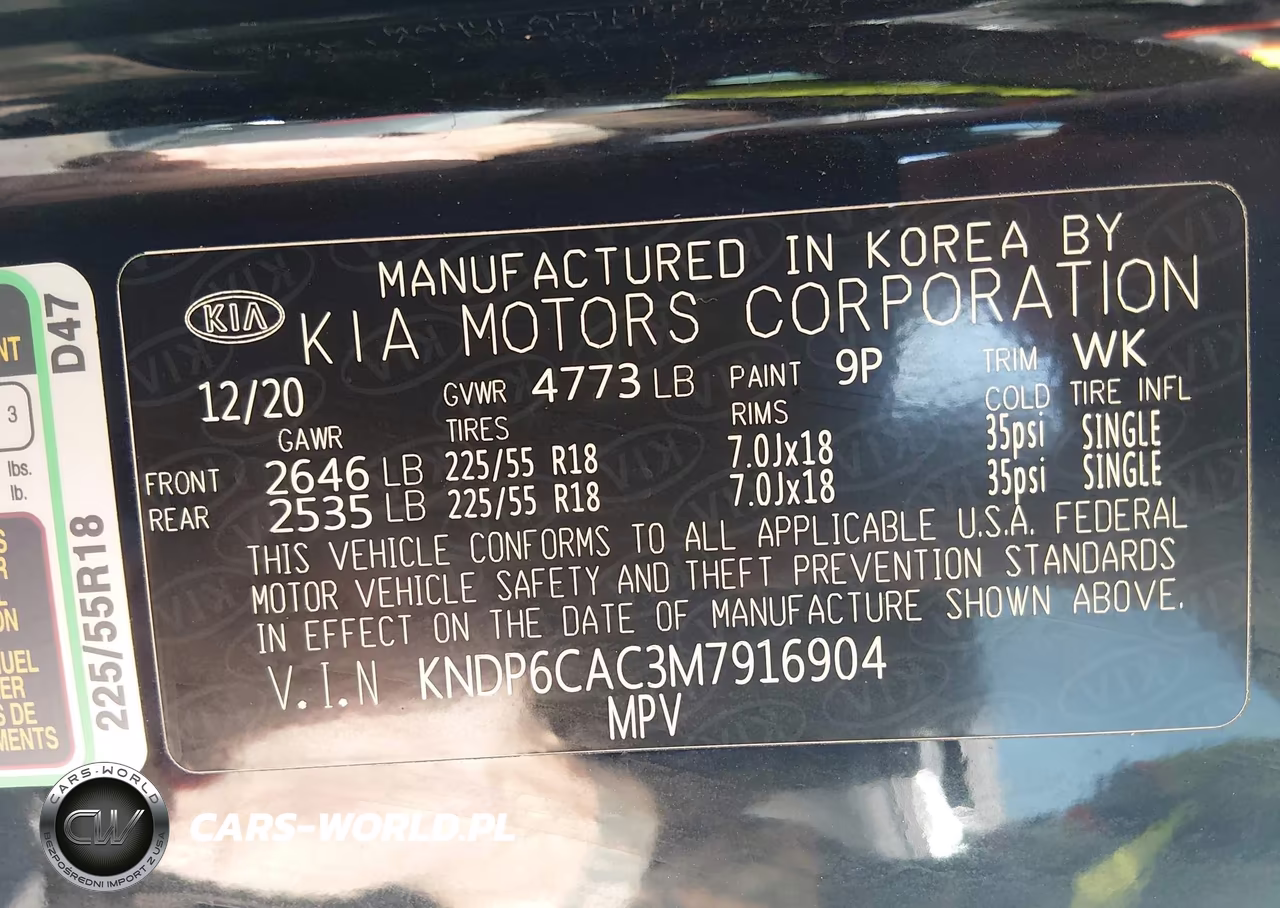 2021 Kia Sportage S VIN:KNDP6CAC3M7916904 - 9
