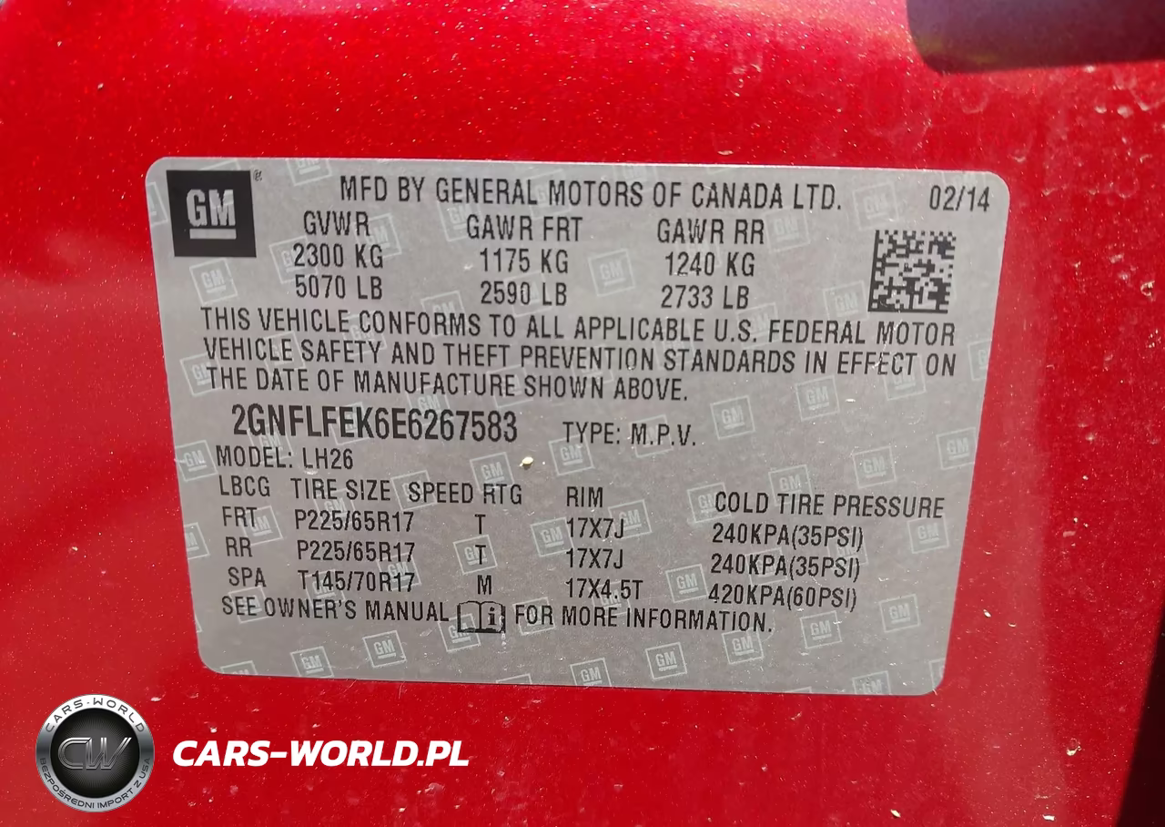 2014 Chevrolet Equinox 1Lt VIN:2GNFLFEK6E6267583 - 9