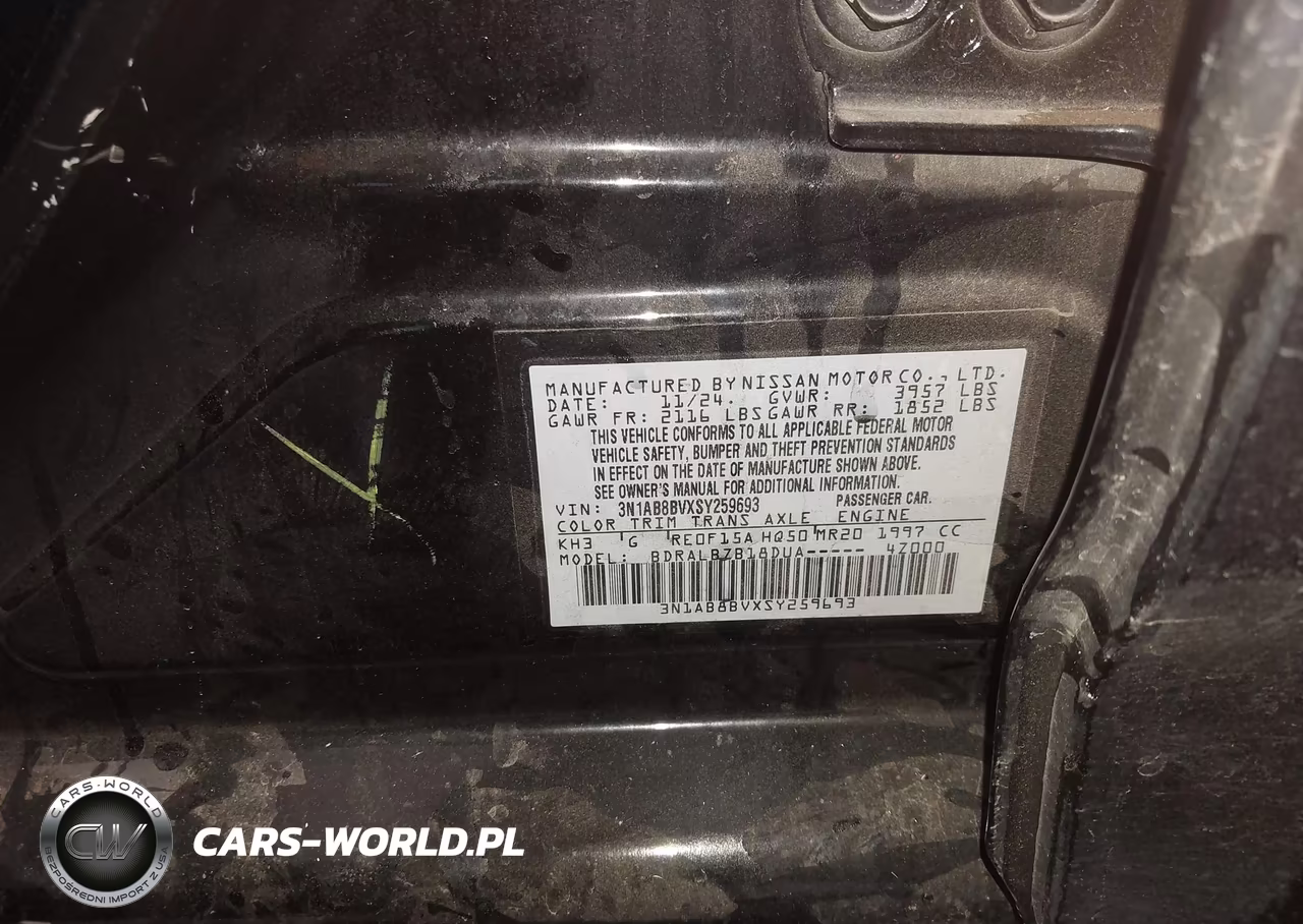 2025 Nissan Sentra S VIN:3N1AB8BVXSY259693 - 9