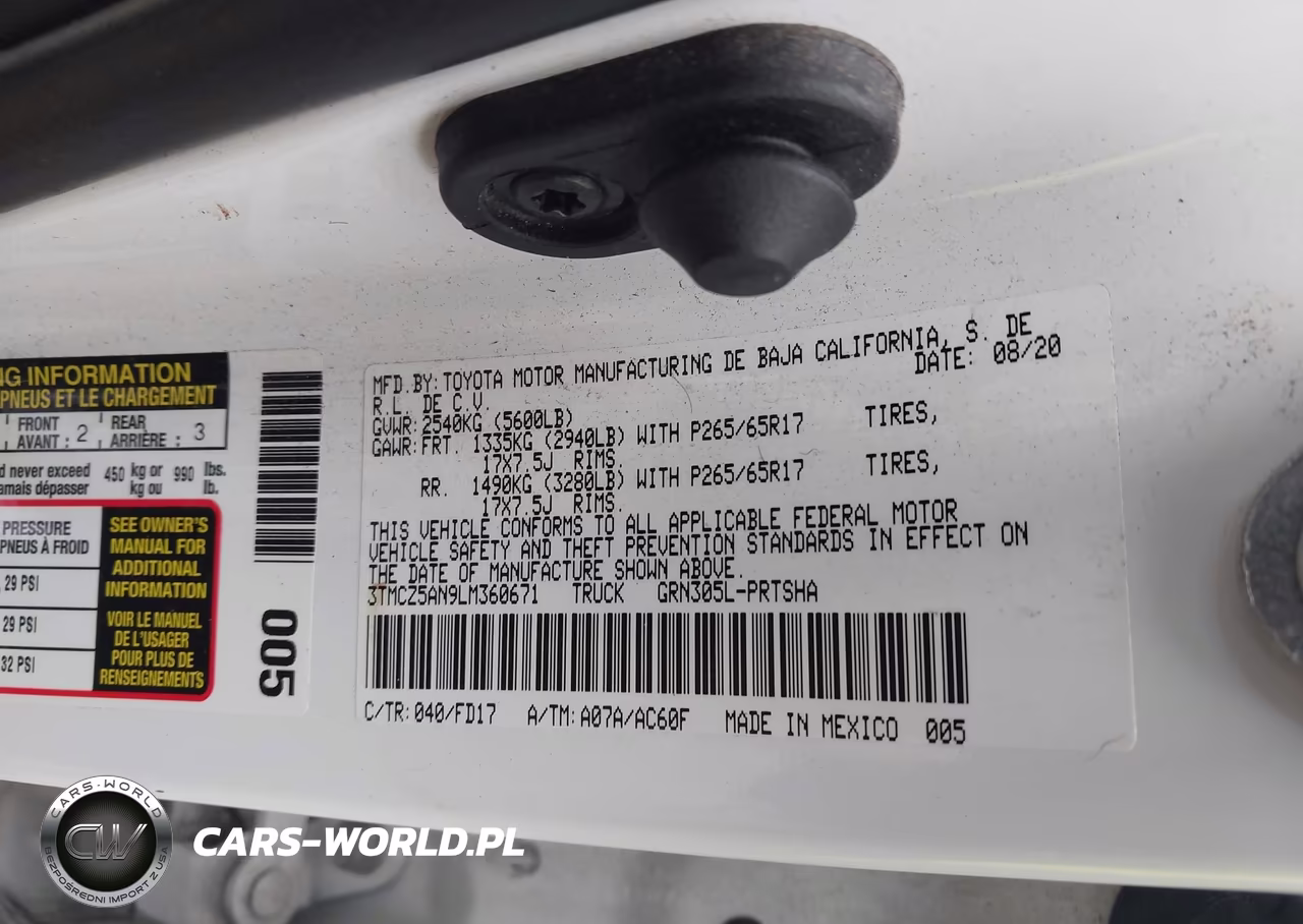 2020 Toyota Tacoma Trd Sport VIN:3TMCZ5AN9LM360671 - 9