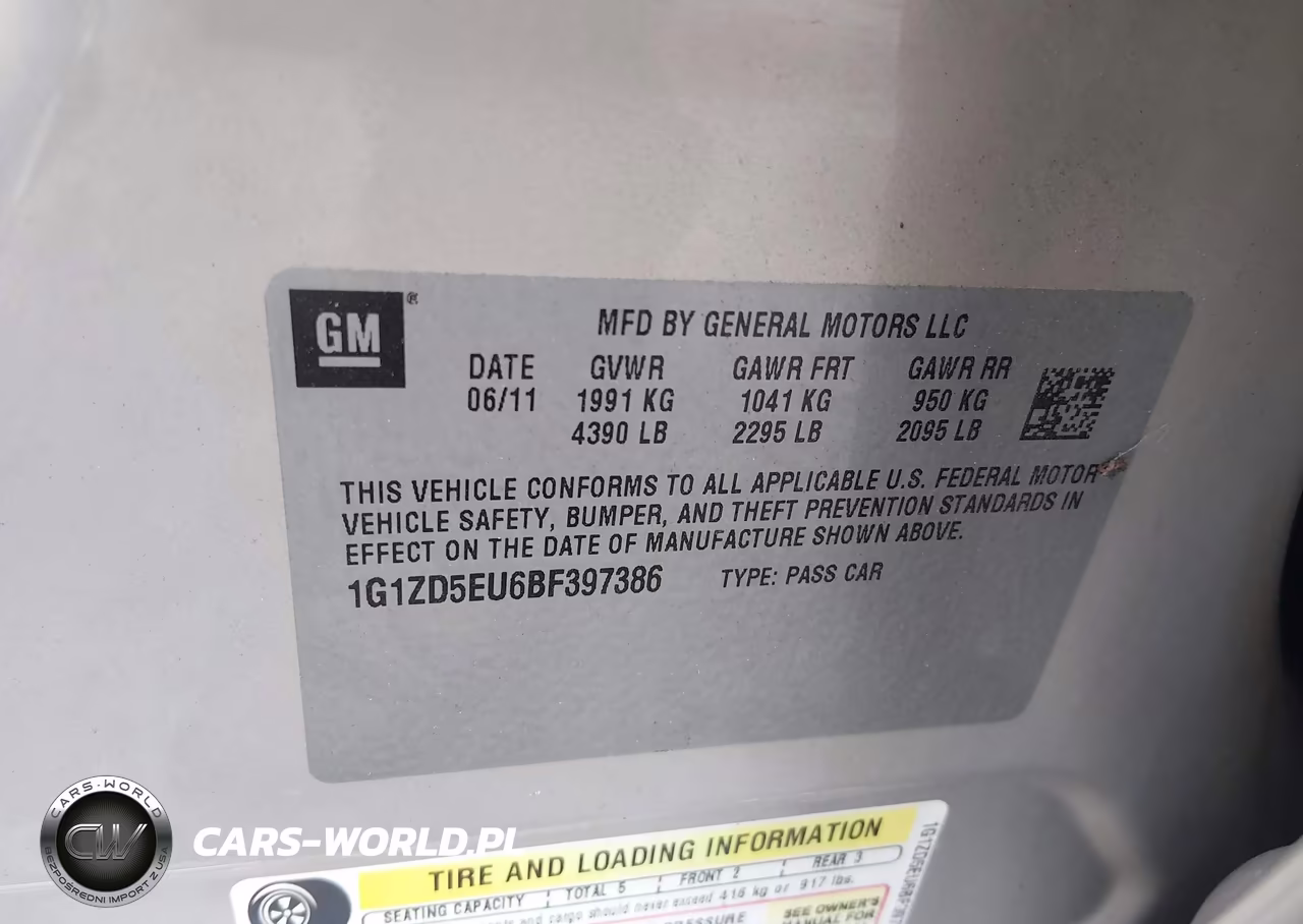 2011 Chevrolet Malibu 2Lt VIN:1G1ZD5EU6BF397386 - 9