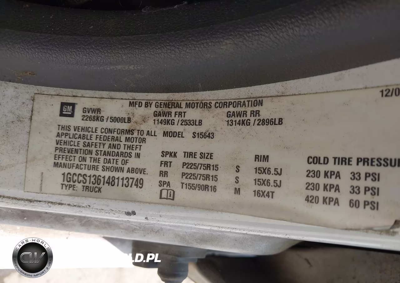 2004 Chevrolet Colorado Ls VIN:1GCCS136148113749 - 9