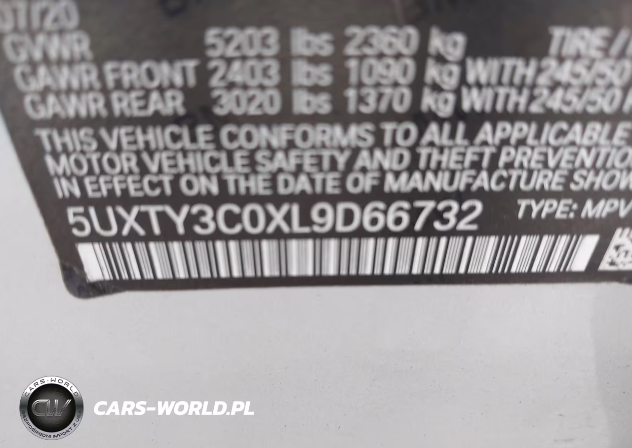 2020 BMW X3 Sdrive30I VIN:5UXTY3C0XL9D66732 - 9