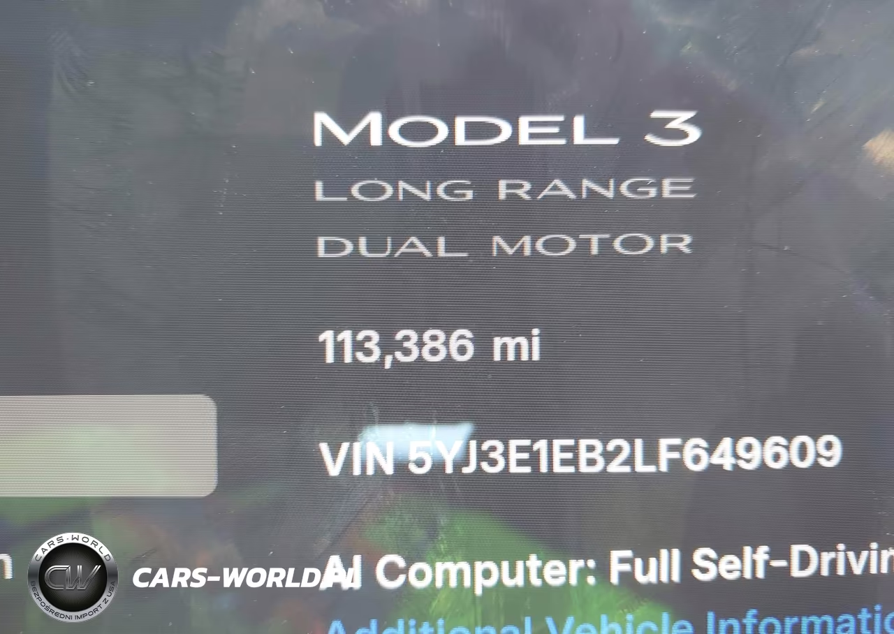2020 Tesla Model 3 Long Range Dual Motor All-Wheel Drive VIN:5YJ3E1EB2LF649609 - 15