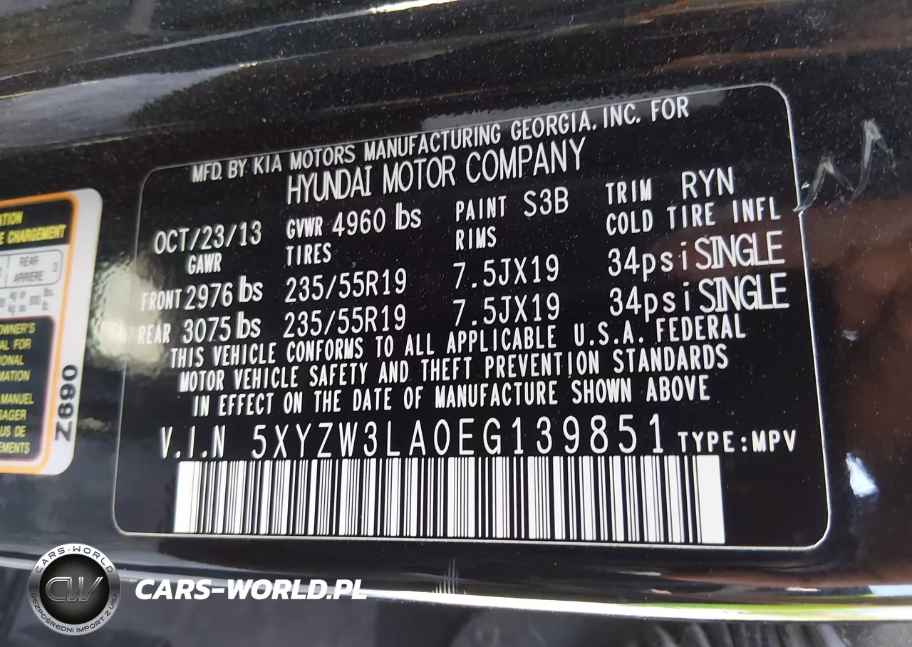 2014 Hyundai Santa Fe Sport 2.0L Turbo VIN:5XYZW3LA0EG139851 - 9