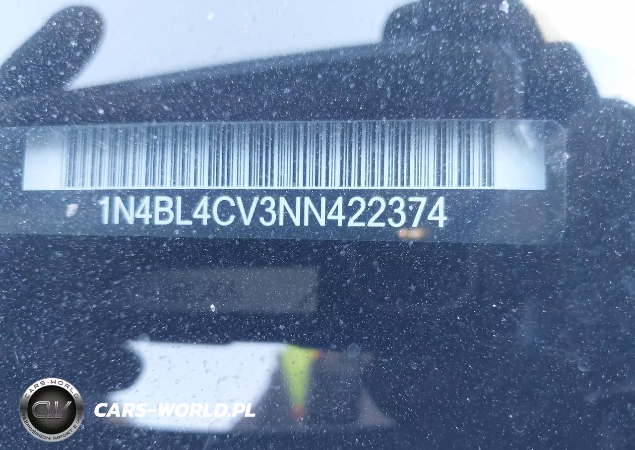2022 Nissan Altima Sr Fwd VIN:1N4BL4CV3NN422374 - 9