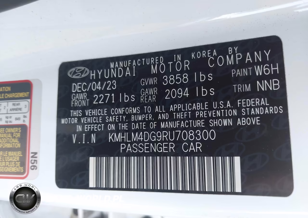 2024 Hyundai Elantra Sel VIN:KMHLM4DG9RU708300 - 9