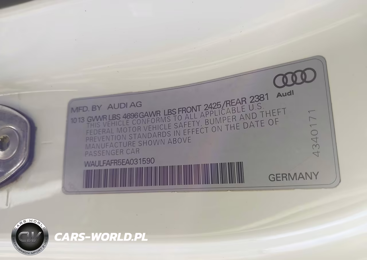 2014 Audi A5 2.0T Premium VIN:WAULFAFR5EA031590 - 9