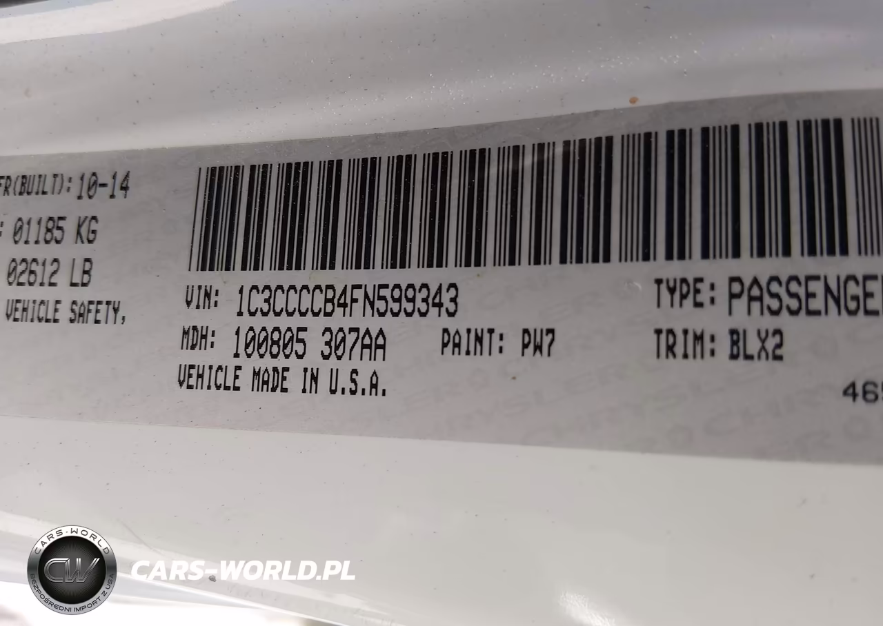 2015 Chrysler 200 C VIN:1C3CCCCB4FN599343 - 9