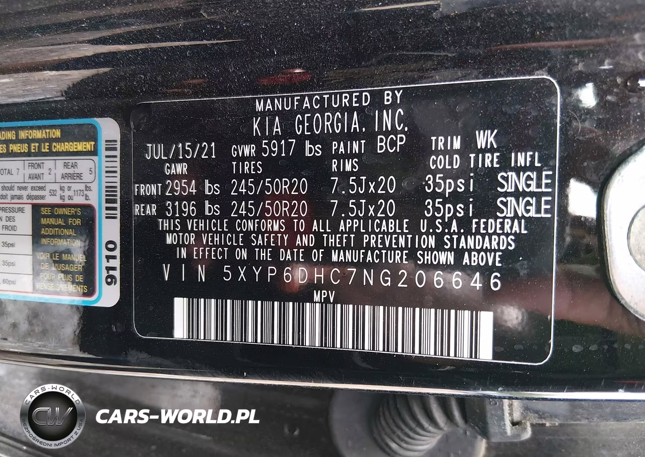 2022 Kia Telluride S VIN:5XYP6DHC7NG206646 - 9