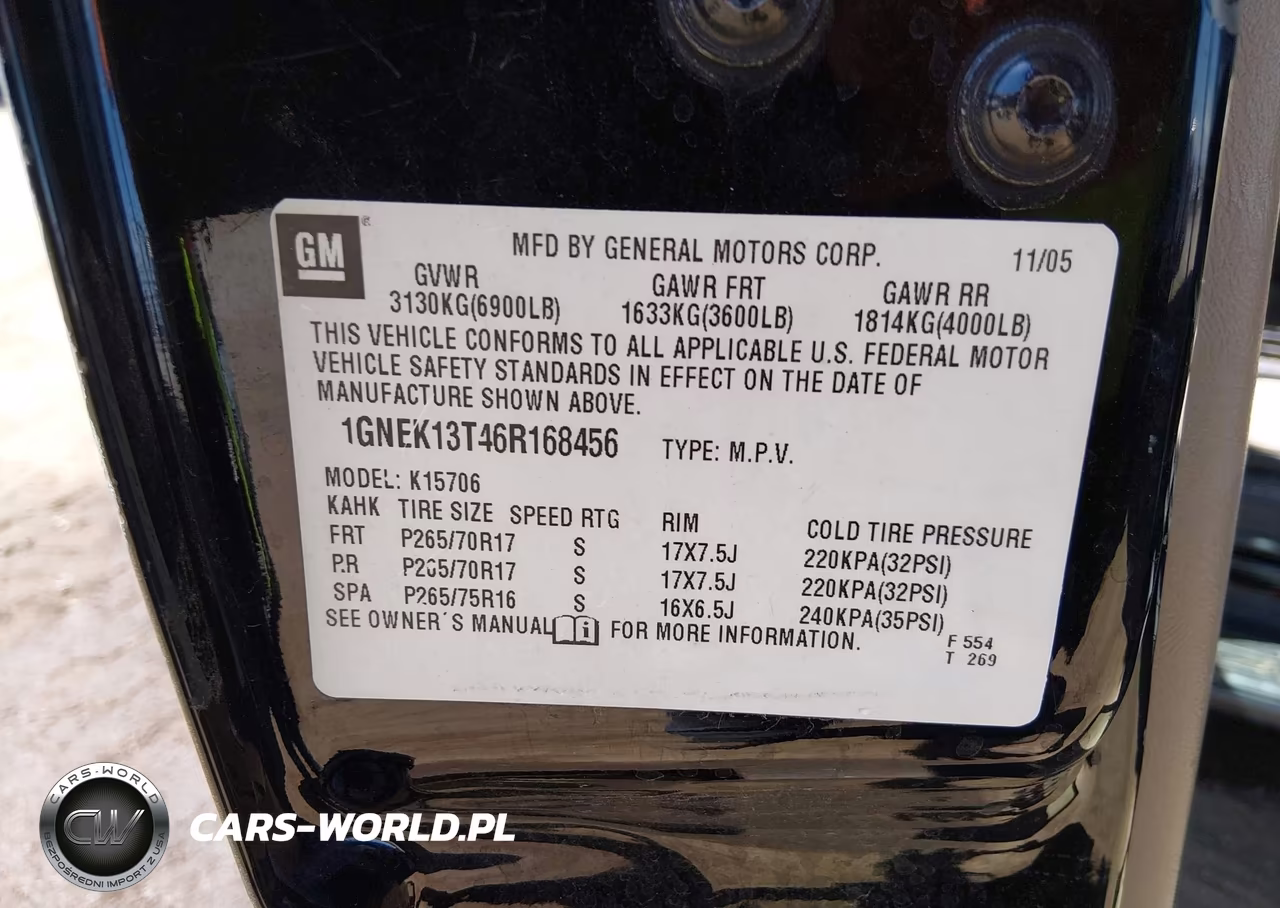 2006 Chevrolet Tahoe Lt VIN:1GNEK13T46R168456 - 9