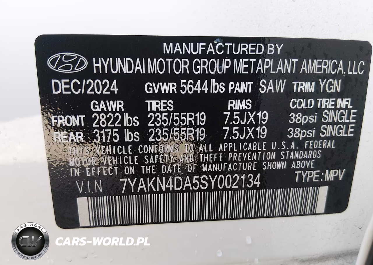 2025 Hyundai Ioniq 5 Sel VIN:7YAKN4DA5SY002134 - 9