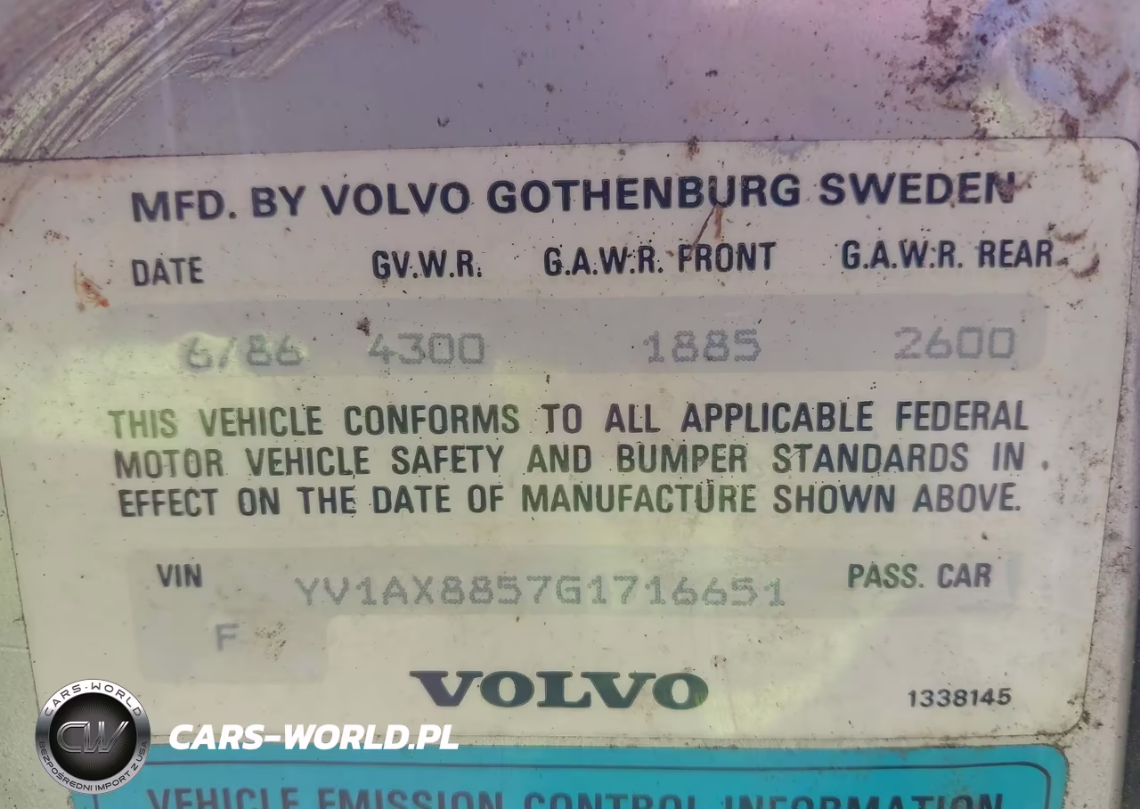 1986 Volvo 245 Dl-Gl VIN:YV1AX8857G1716651 - 9