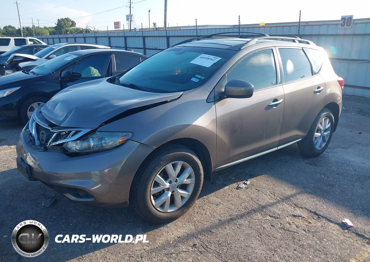 2012 Nissan Murano Sl VIN:JN8AZ1MU4CW104512 - 2