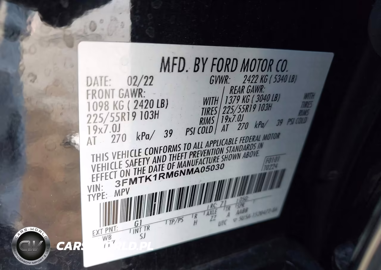 2022 Ford Mustang Mach-E Select VIN:3FMTK1RM6NMA05030 - 9