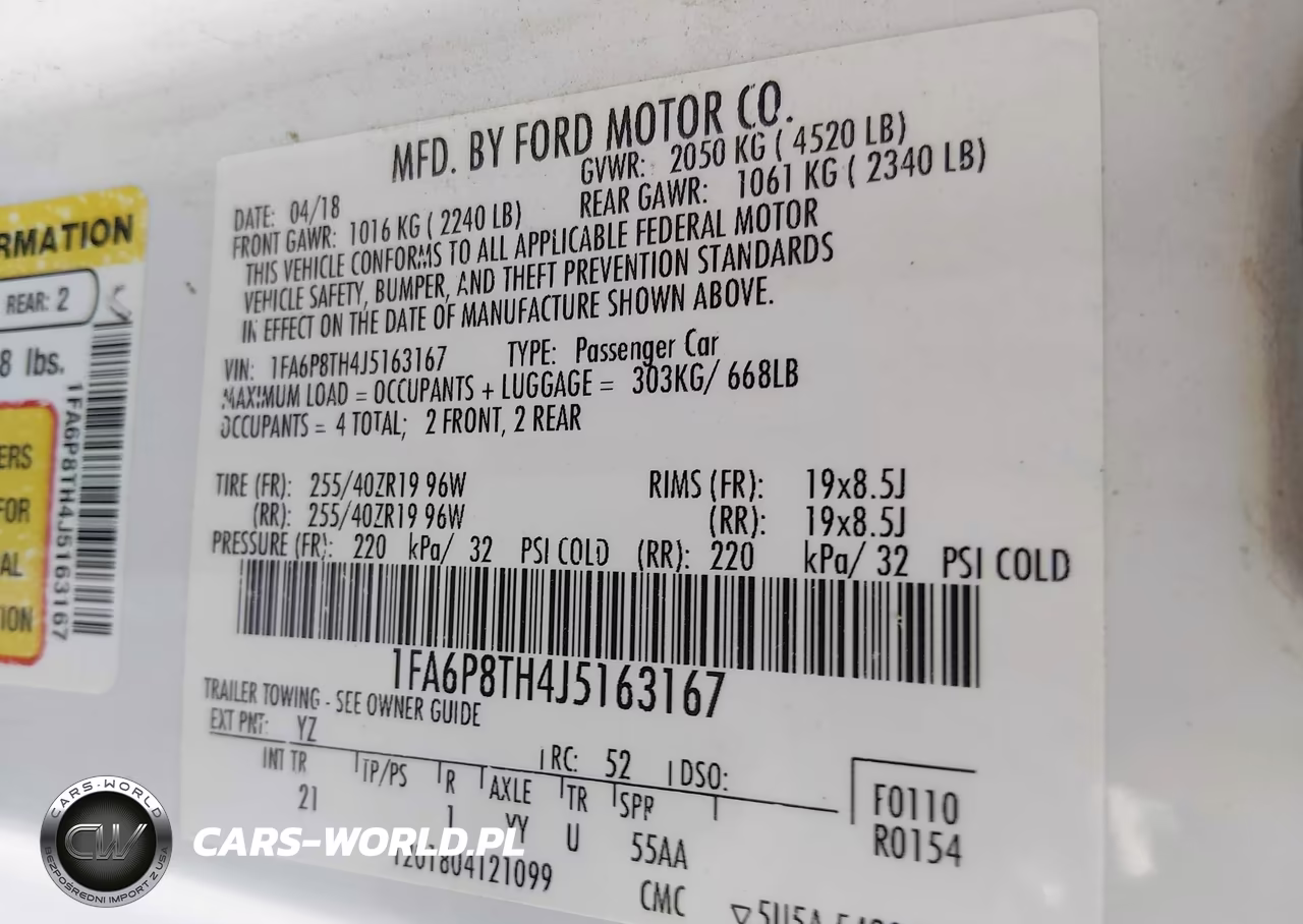 2018 Ford Mustang Ecoboost VIN:1FA6P8TH4J5163167 - 9