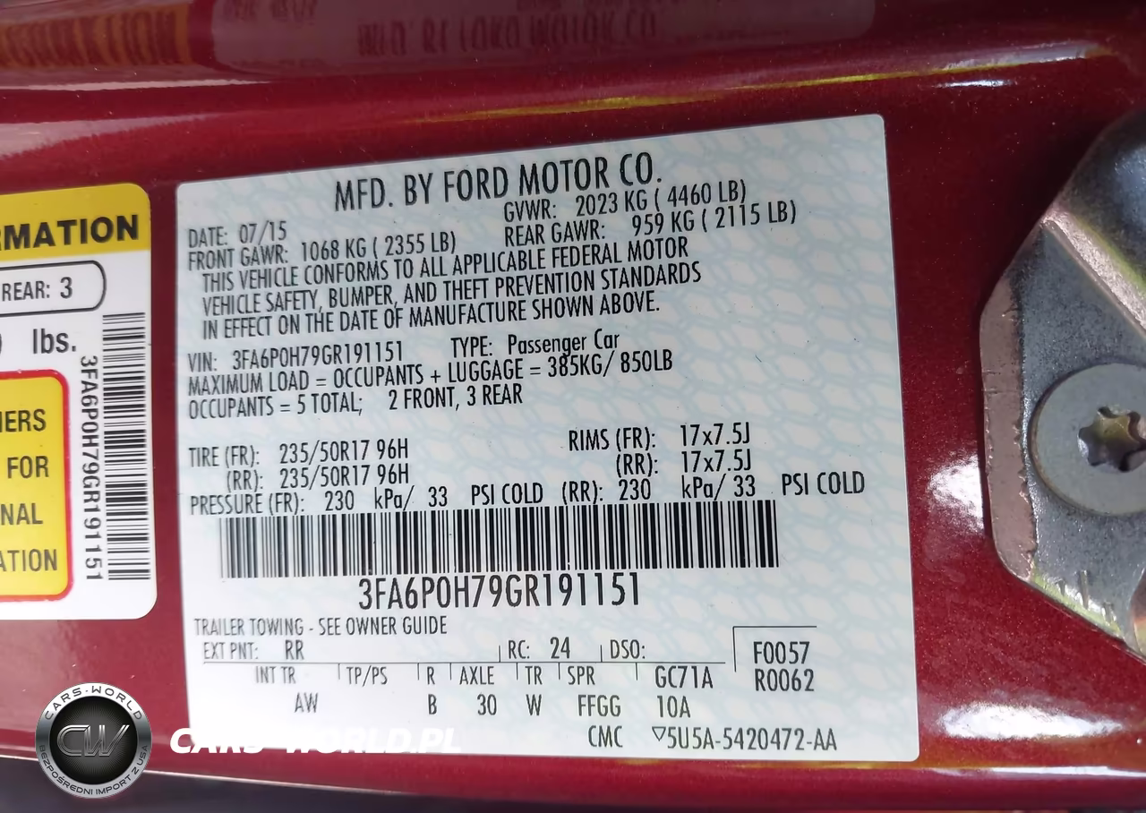 2016 Ford Fusion Se VIN:3FA6P0H79GR191151 - 9