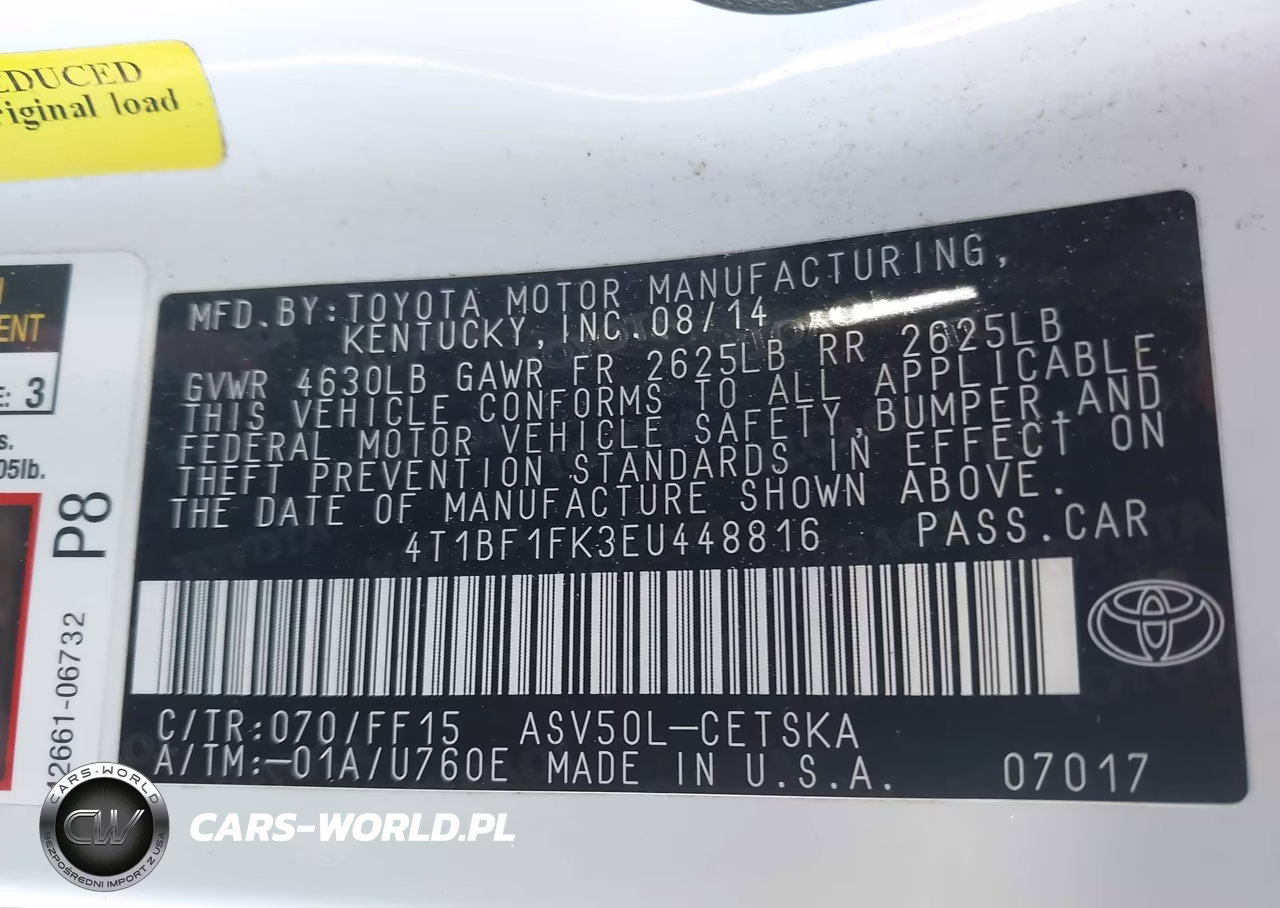 2014 Toyota Camry Se Sport VIN:4T1BF1FK3EU448816 - 9