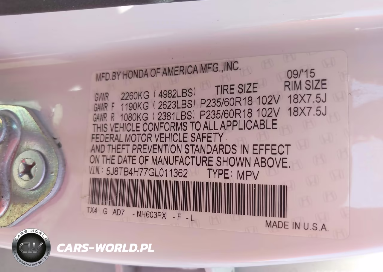 2016 Acura Rdx Advance Package VIN:5J8TB4H77GL011362 - 9