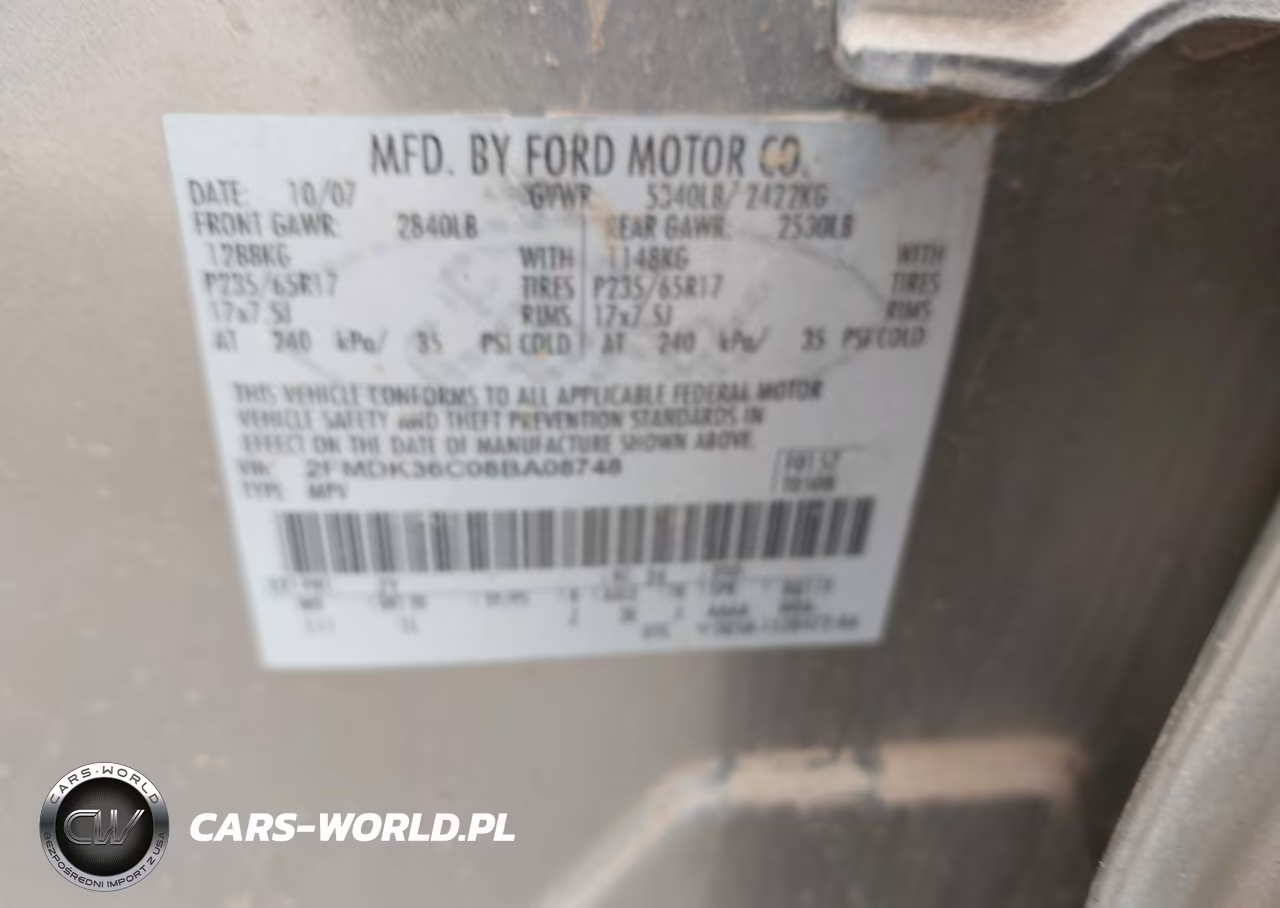 2008 Ford Edge Se VIN:2FMDK36C08BA08748 - 9